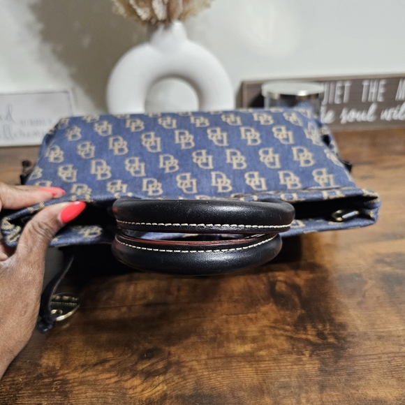 Dooney & Bourke Denim Monogram Handbag - Picture 6 of 14